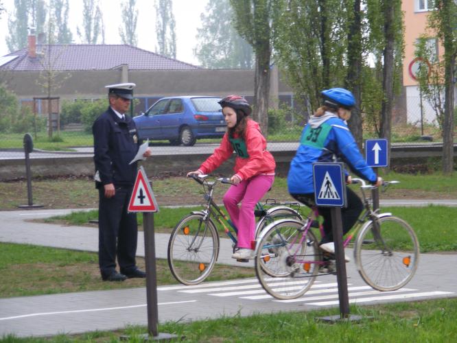 soutěž mladých cyklistů v Bystřici