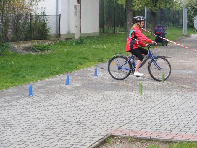 soutěž mladých cyklistů v Bystřici