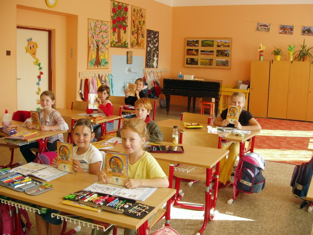 žáci druhé třídy základní školy Dalovice