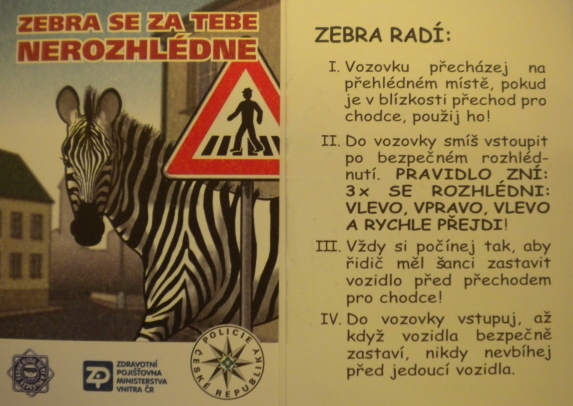 zebra radí